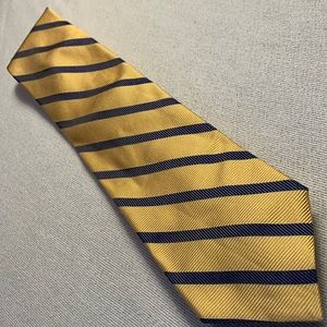 All silk Brooks Brothers Gold striped tie